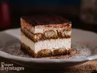 Θεικό κέικ τιραμισού με σκούρα σοκολάτα 